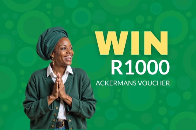 WIN R1,000 ACKERMANS VOUCHER